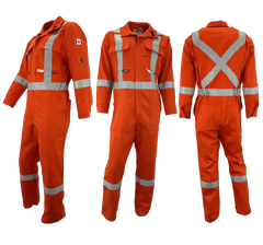 Atlas Guardian® Men's Orange Hi-Vis FR / AR Coveralls 1072OR