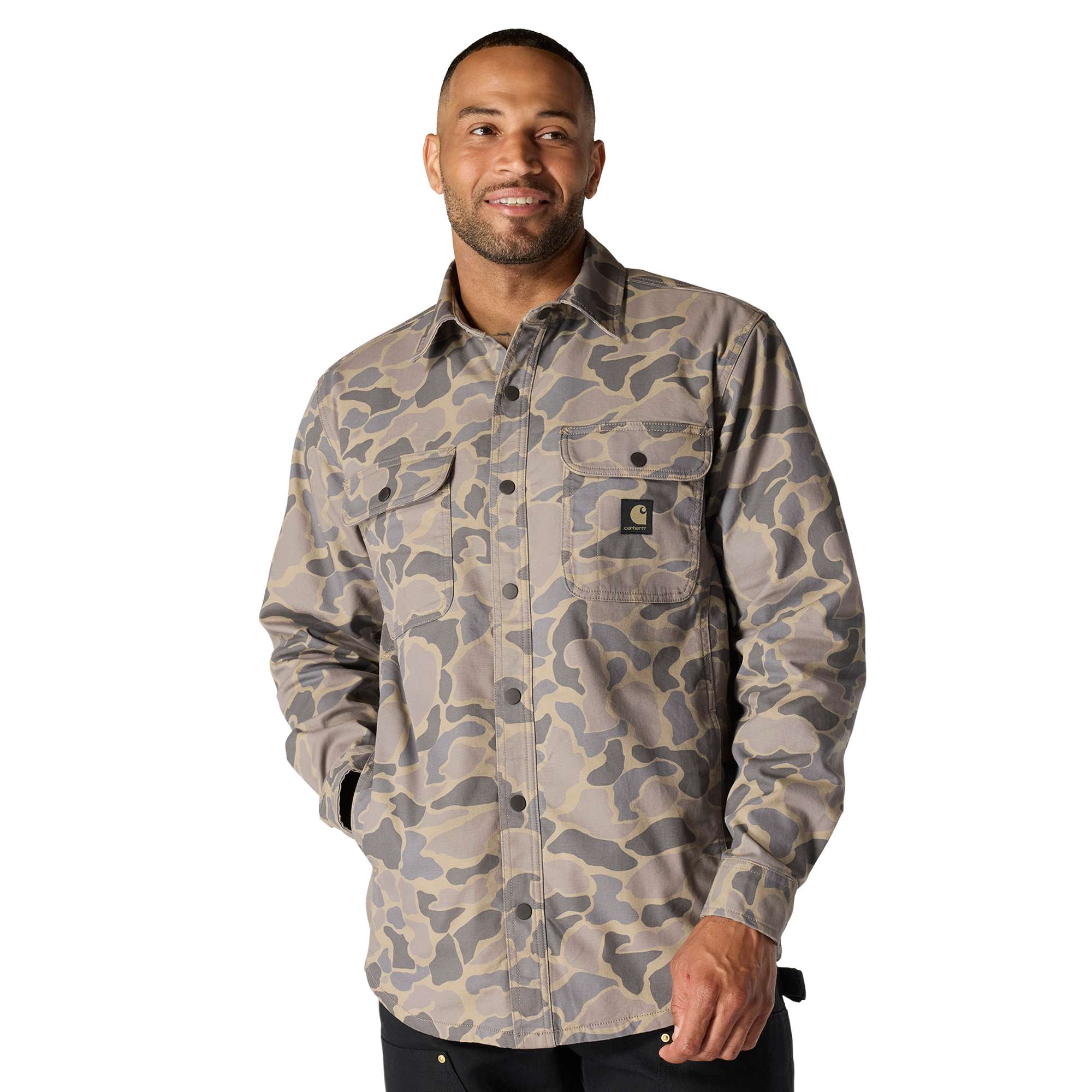 Veste-chemise doublée polaire en toile Carhartt Rugged Flex™ Fit - 105419