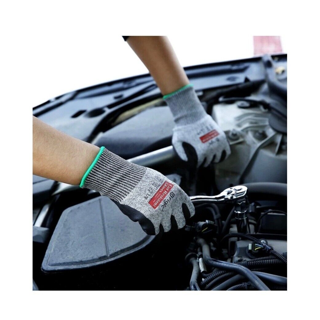 Brigic Cut Resistant Gloves w/ Nitrile foam Coating
