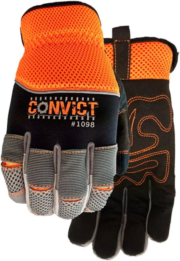 Watson Convict Jail Break Orange Work Gloves