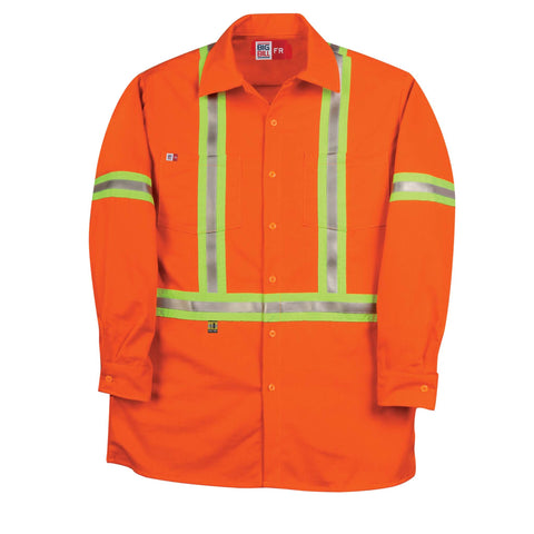 BIG BILL FR Flame Retardant Hi-Vis Industrial Work Shirt - 235US7