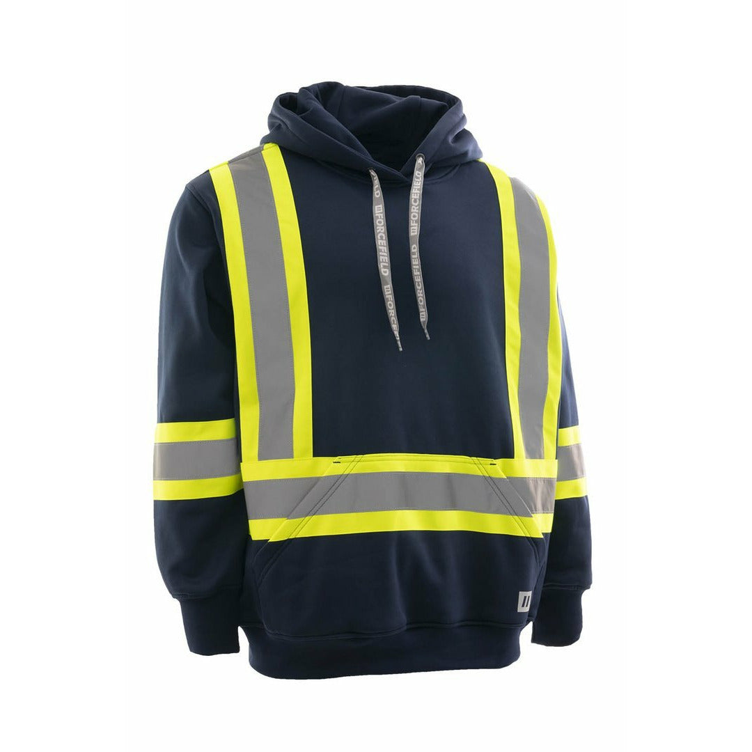 Forcefield Deluxe Hi-Vis Pullover Hoodie, Attached Hood 024-P854