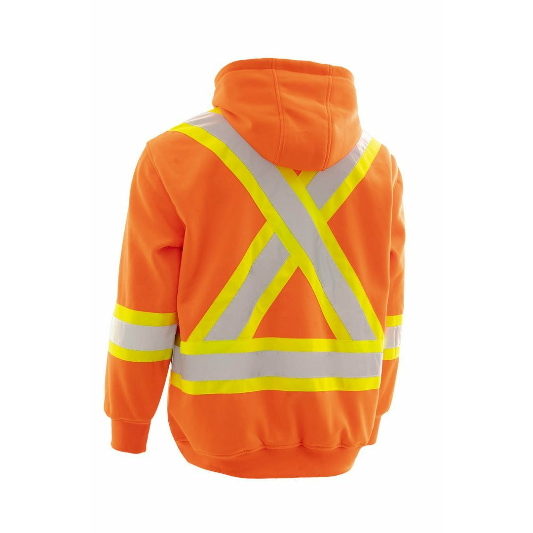 Forcefield Deluxe Hi-Vis Pullover Hoodie, Attached Hood 024-P854