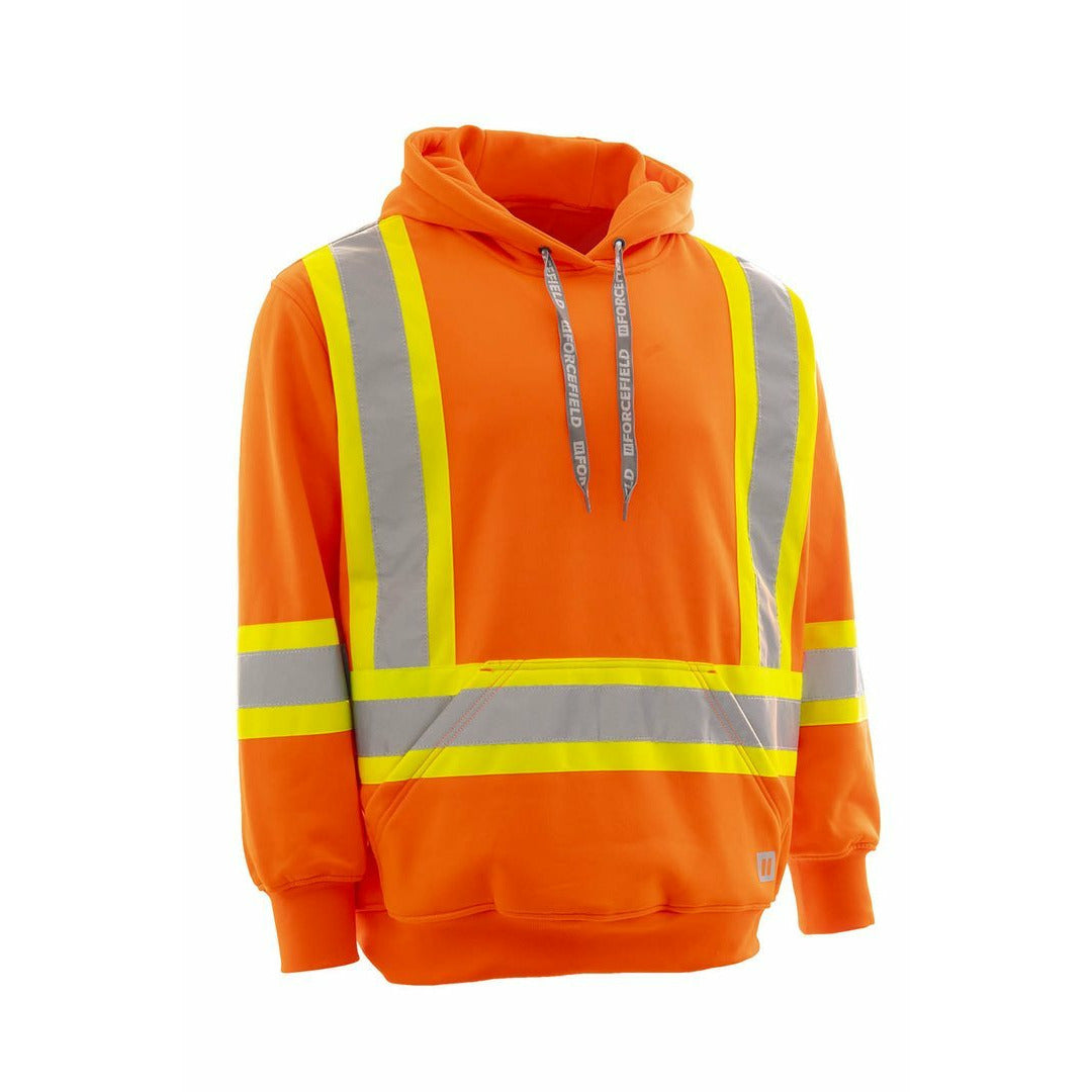 Forcefield Deluxe Hi-Vis Pullover Hoodie, Attached Hood 024-P854