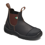 Blundstone 167 - Work & Safety Boot Rubber Toe Cap Stout Brown