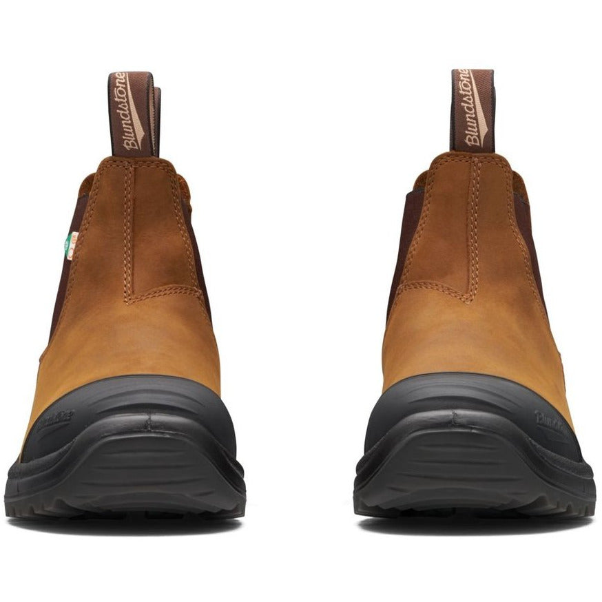 Blundstone 169 - Work & Safety Boot Rubber Toe Cap Saddle Brown