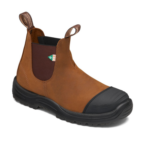 Blundstone 169 - Bottes de Travail et de Sécurité Embout Caoutchouc Crazy Horse Marron