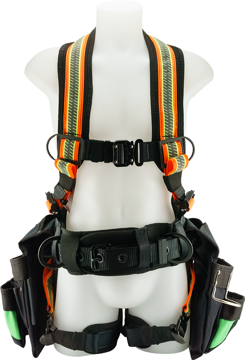 PrimeGrip JUGGERNAUT TRU-VIS Utility Harness with Tool Bags
