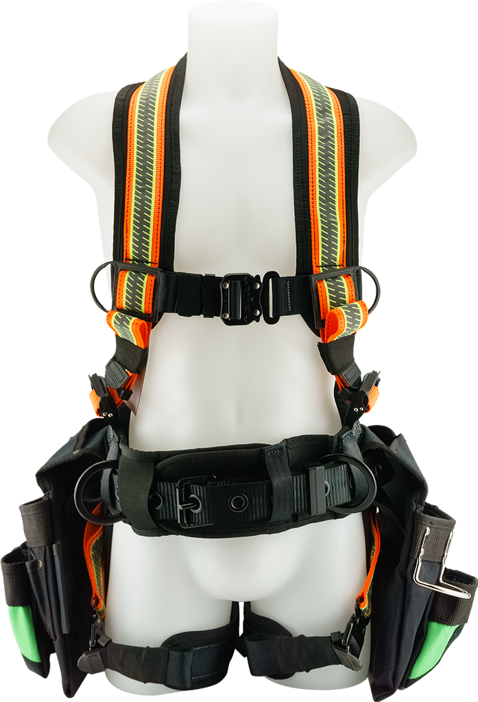 PrimeGrip JUGGERNAUT TRU-VIS Utility Harness with Tool Bags
