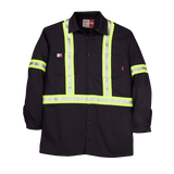 BIG BILL Flame Resistant Industrial Work Shirt With Reflective Material - 235US7