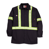 Big Bill Flame Resistant Industrial Work Shirt With Reflective Material - 235US7