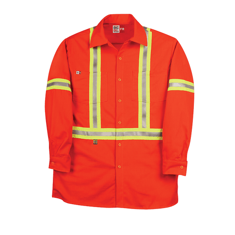 Chemise de travail industrielle ignifuge Big Bill avec matériau réfléchissant - 235US7