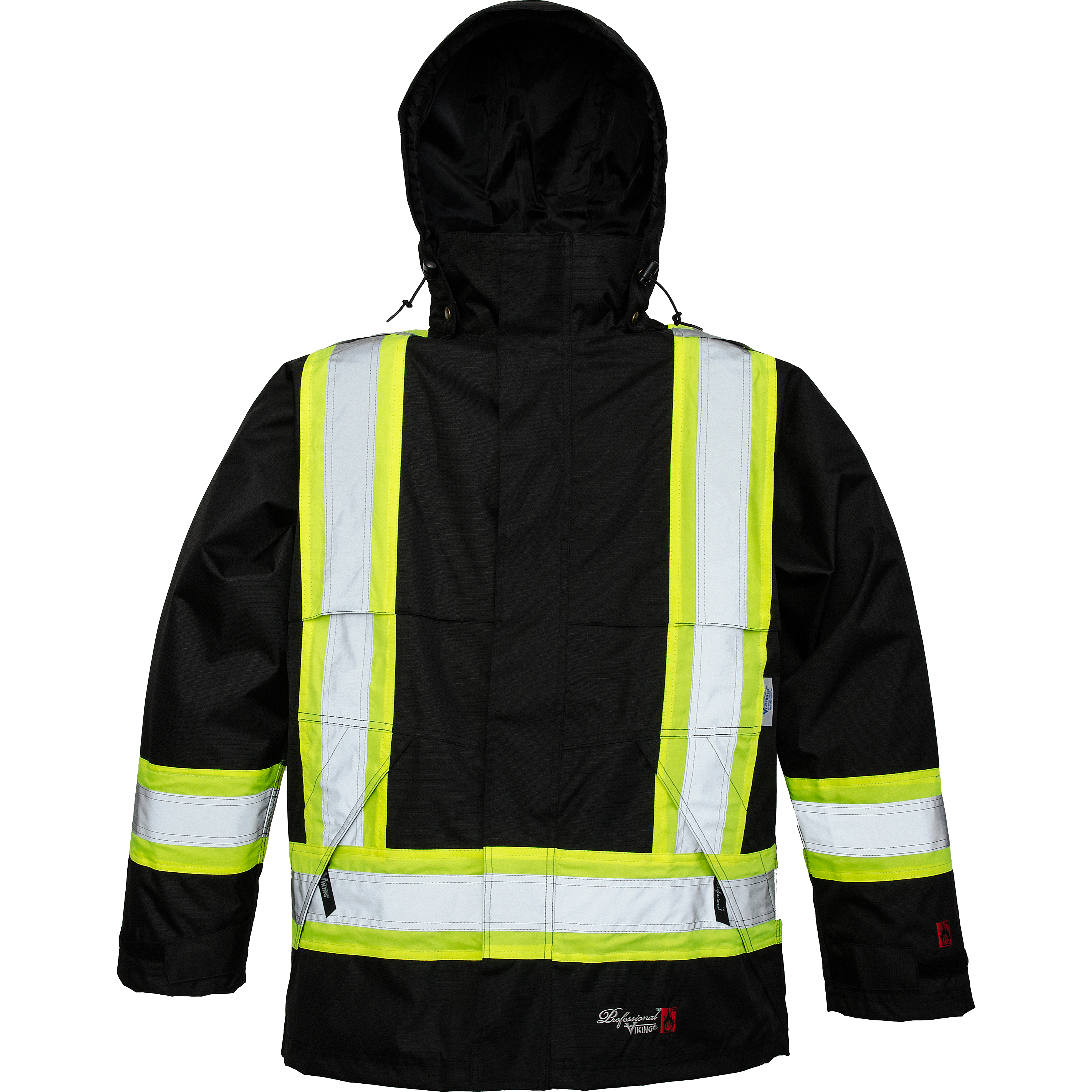 Viking® Professional® Hi-Vis FR Journeyman 300D Trilobal Ripstop Rain Jacket 3907FRJ