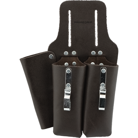 PrimeGrip Porte-outils en cuir tanné à l'huile à 2 poches 43-320