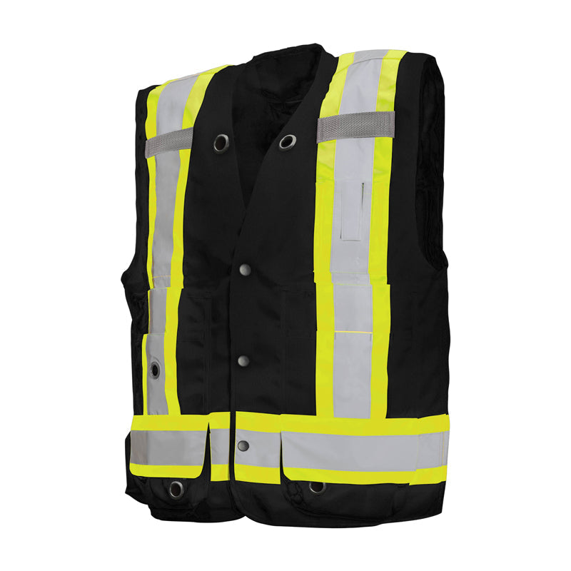 Gilet de géomètre haute visibilité de luxe GROUND FORCE® TV20