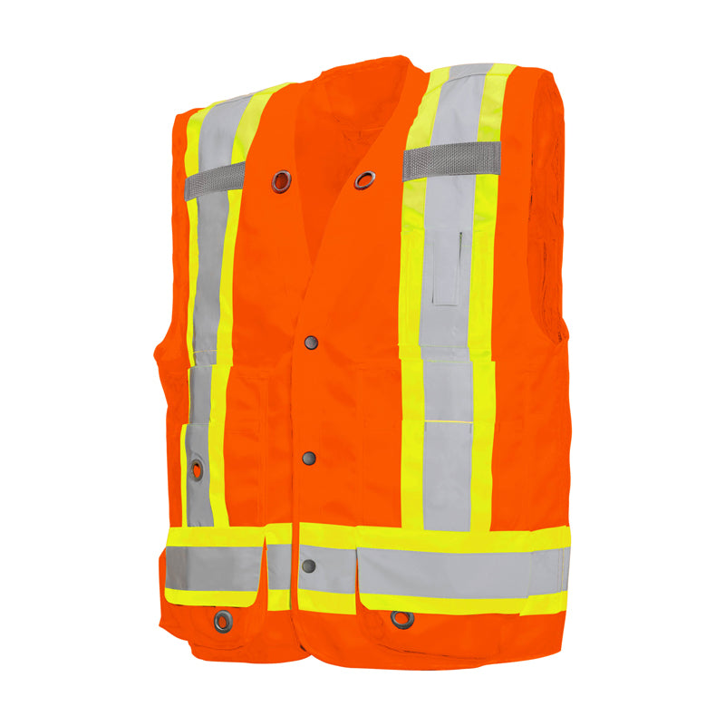 PIO Deluxe Surveyor Safety Vest – WORK N WEAR