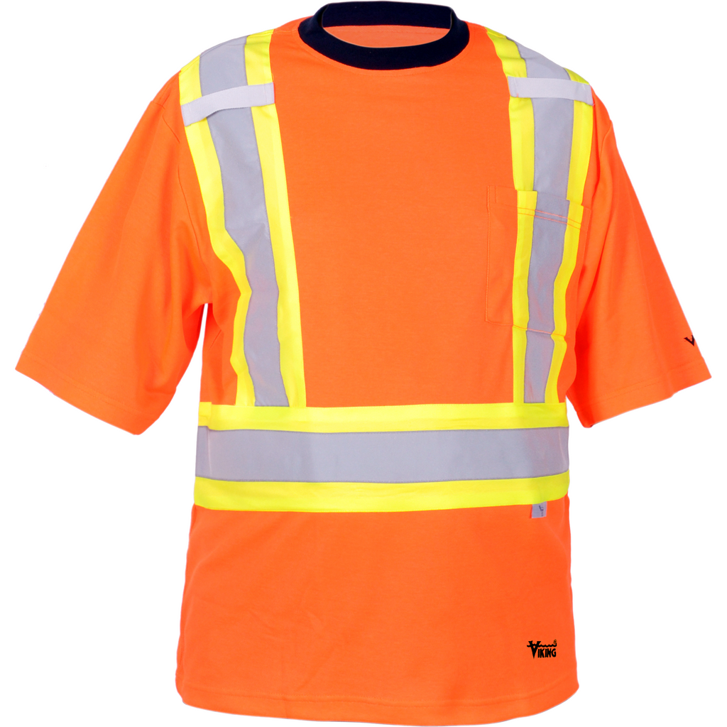 Hi vis t cheap shirts with pocket