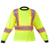 Viking® Hi-Vis Poly Cotton Long Sleeve T-Shirt with Pocket - 6015