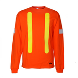 Viking®Long Sleeve 100% Cotton Orange Hi-Vis T-Shirt 6017 O