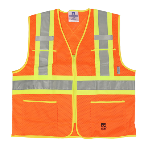 Gilet de sécurité à glissière Open Road® - 6112O