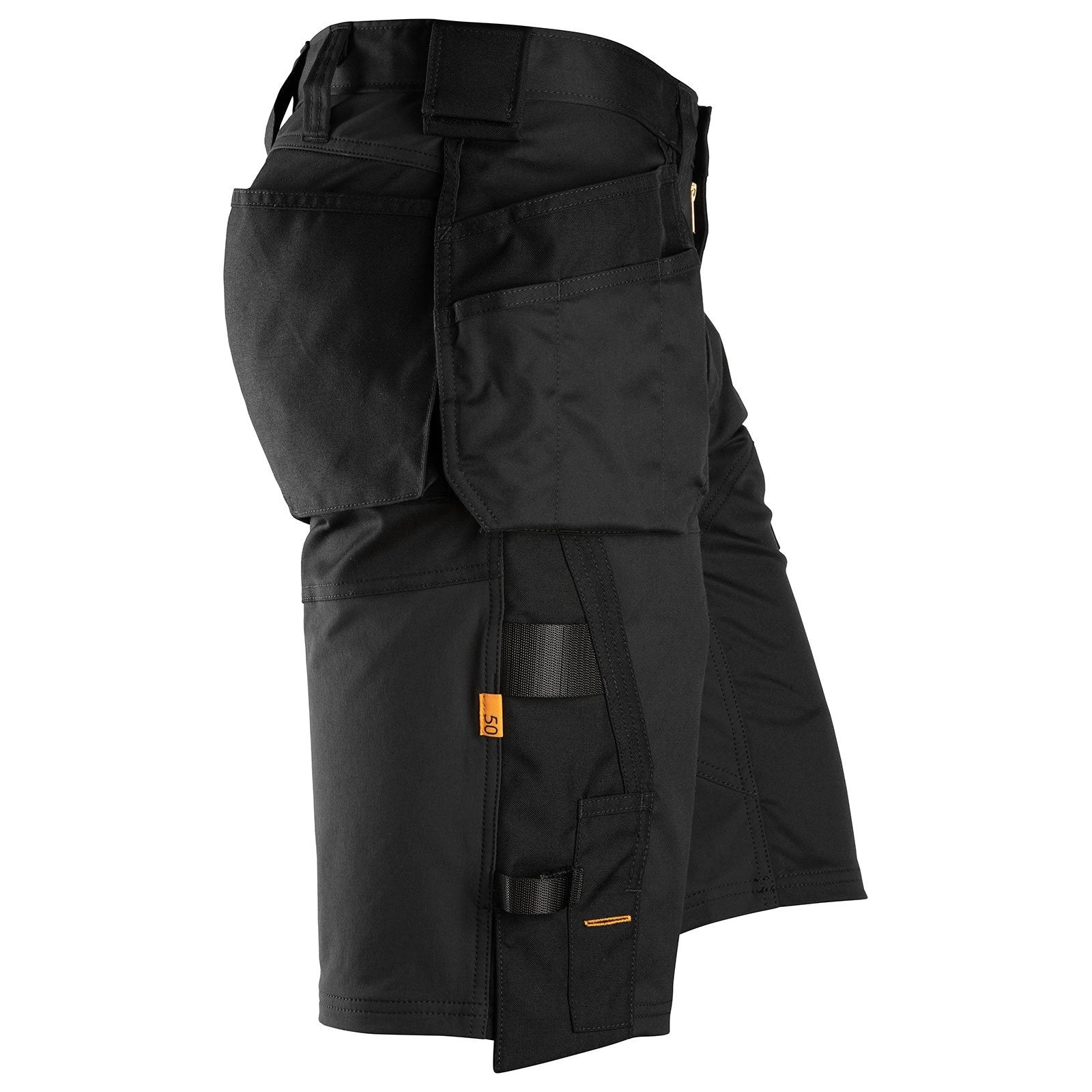 Snickers 6151 AllroundWork, Short de travail stretch coupe ample avec poches étui