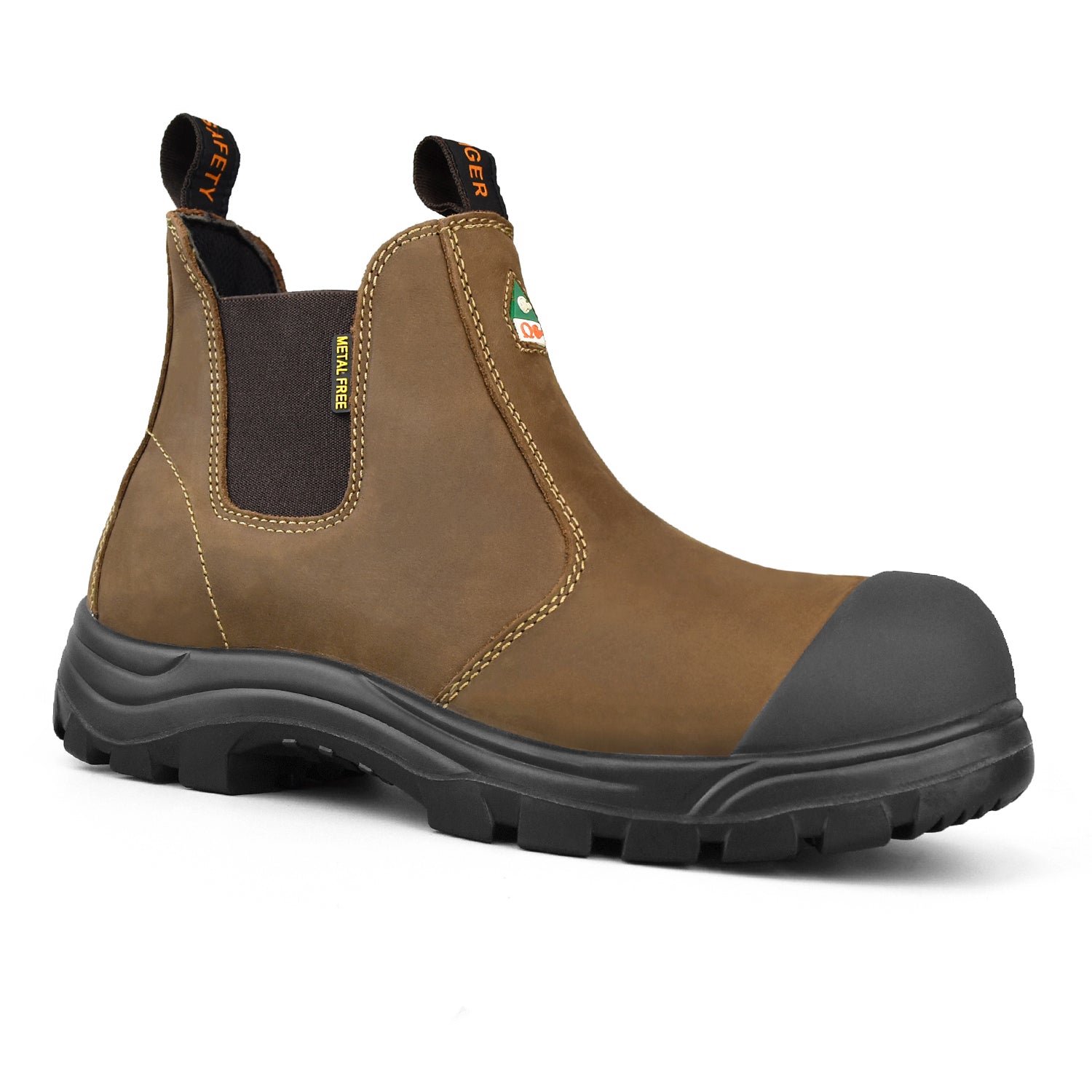 Botte de travail Tiger Safety pour hommes, sans métal, homologuée CSA, 6 po - 5977