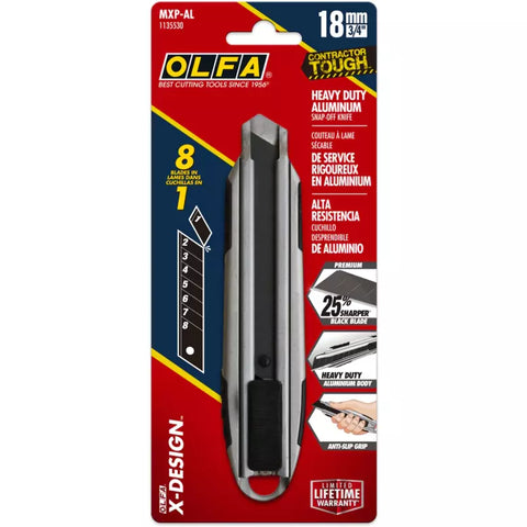 OLFA Die-Cast Aluminum Handle Auto-Lock Knife 18mm MXP-AL 1135530