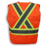 BIG K Solid Poly Tear Away Safety Vest BK139