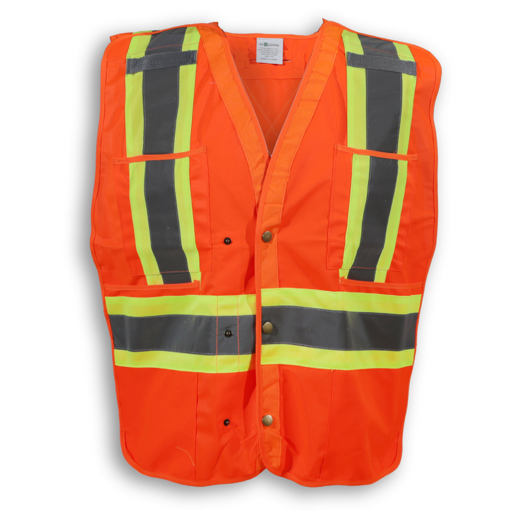 BIG K Solid Poly Tear Away Safety Vest BK139