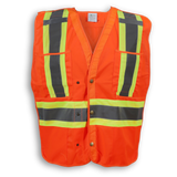 BIG K Solid Poly Tear Away Safety Vest BK139