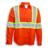 BIG K 100% Cotton Hi-Vis Button-Up Work Shirt BK555