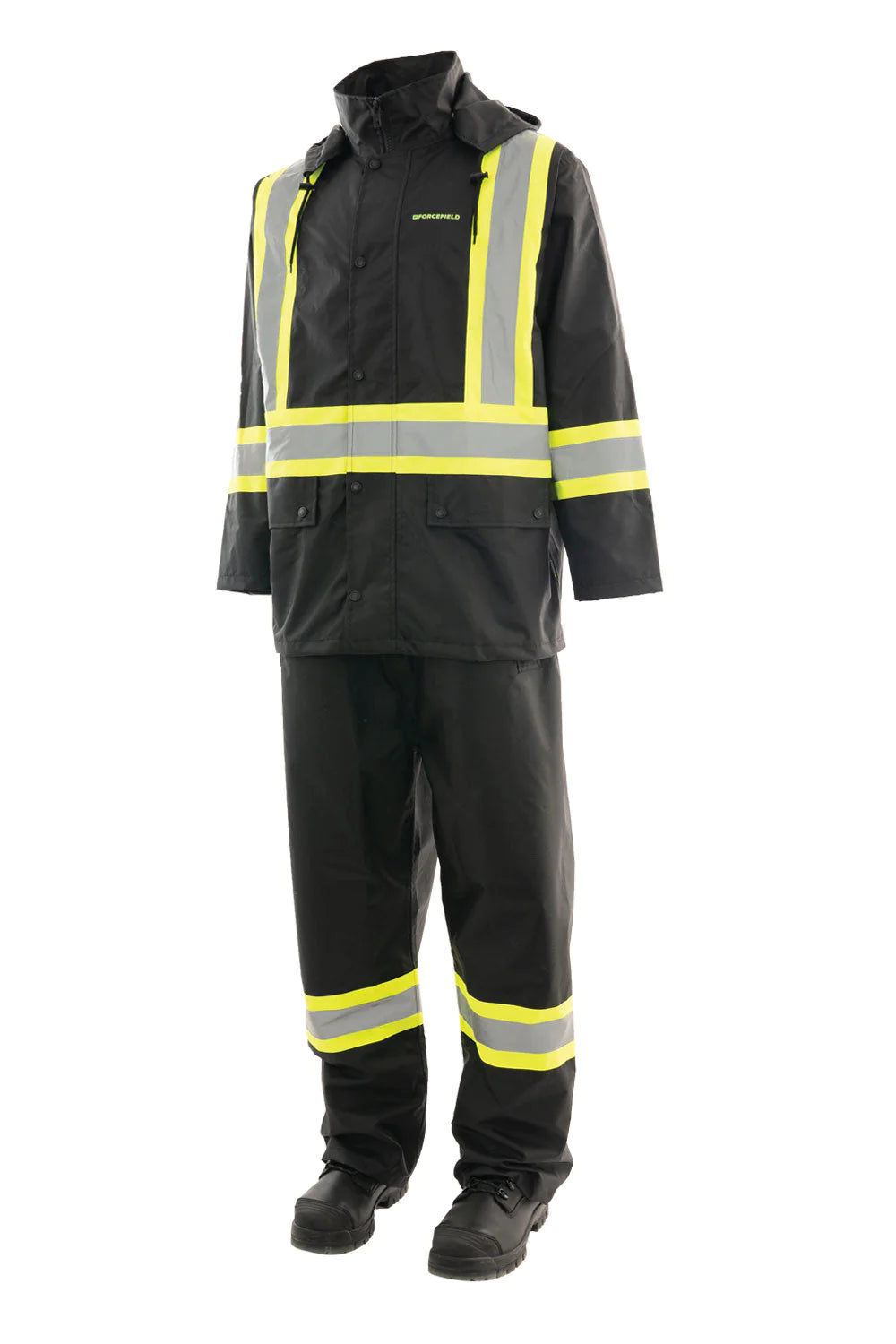Forcefield 3 Piece CSA Hi-Vis Rain Suit 023-HVRSSOR