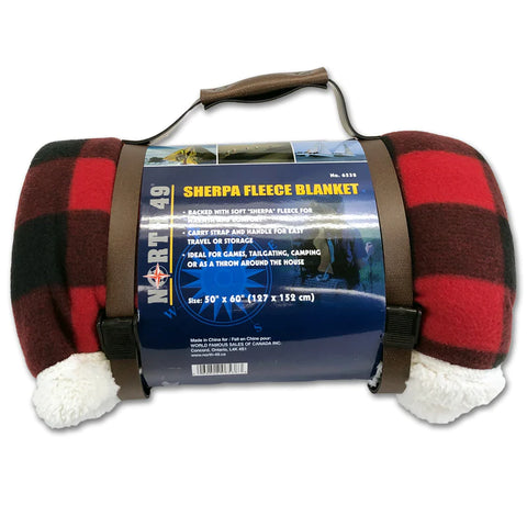 NORTH 49 Sherpa Fleece Blanket