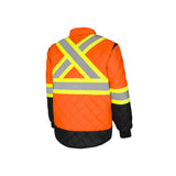 GROUND FORCE Hi-Vis Quilted Freezer Jacket TJ1