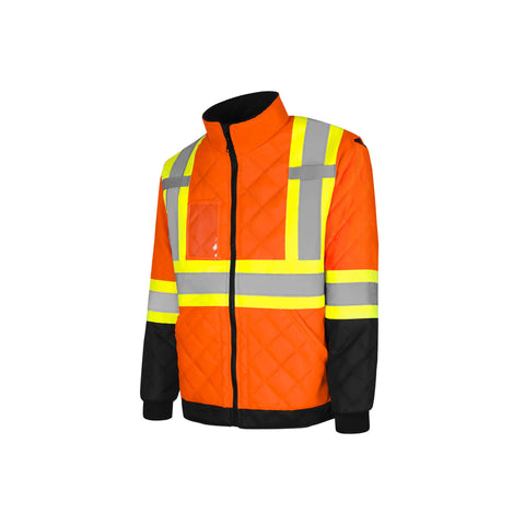 GROUND FORCE Hi-Vis Quilted Freezer Jacket TJ1