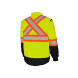 GROUND FORCE Hi-Vis Quilted Freezer Jacket TJ1