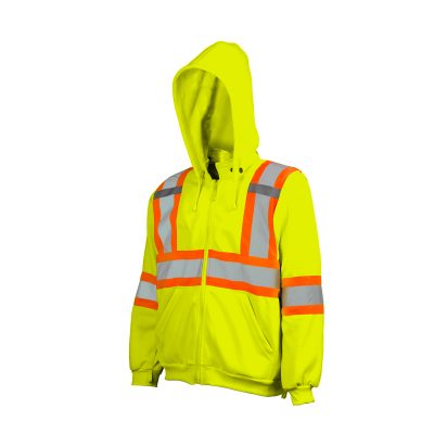 PIO Hi-Vis Traffic Hoodie with Detachable Hood
