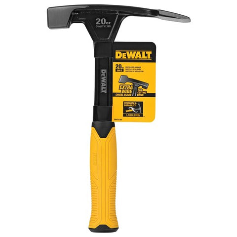 DeWalt Bricklayers Hammer with Extra Wide Chisel Blade