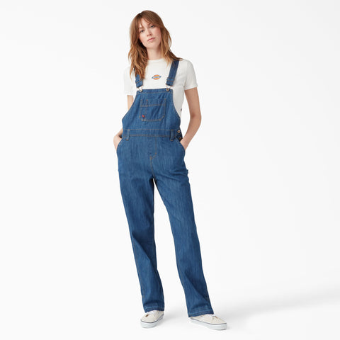 DICKIES Women's Relaxed Fit Bib Overalls