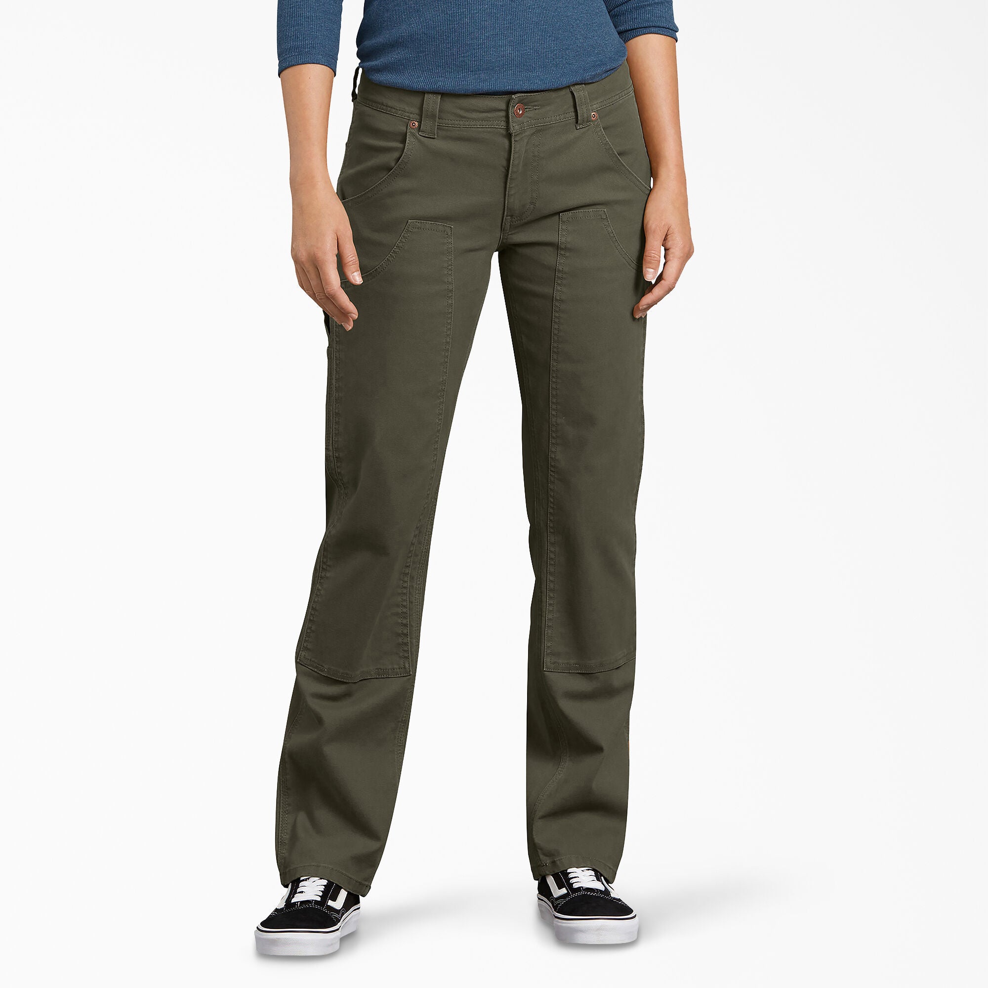 DICKIES Women's Duck Double-Front Carpenter Pants