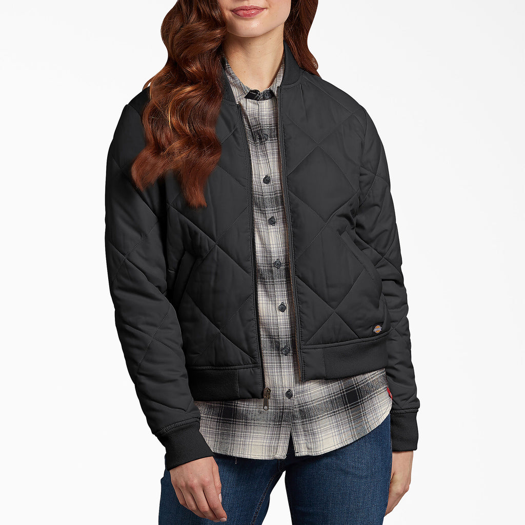 DICKIES Women's Quilted Bomber Jacket