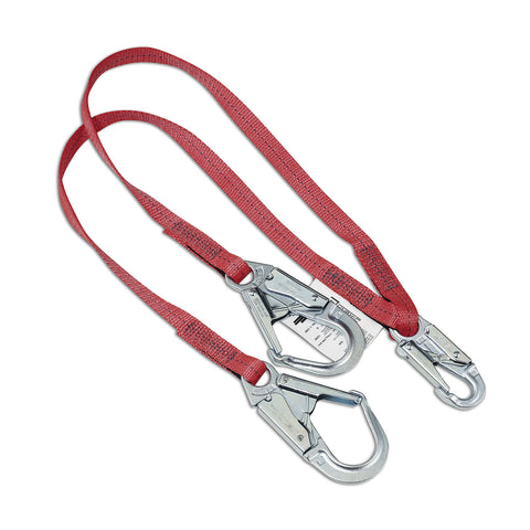 Dynamic™ 6ft Double-Leg Fixed "Y" Lanyard with Snap and Rebar Hook - FP635133