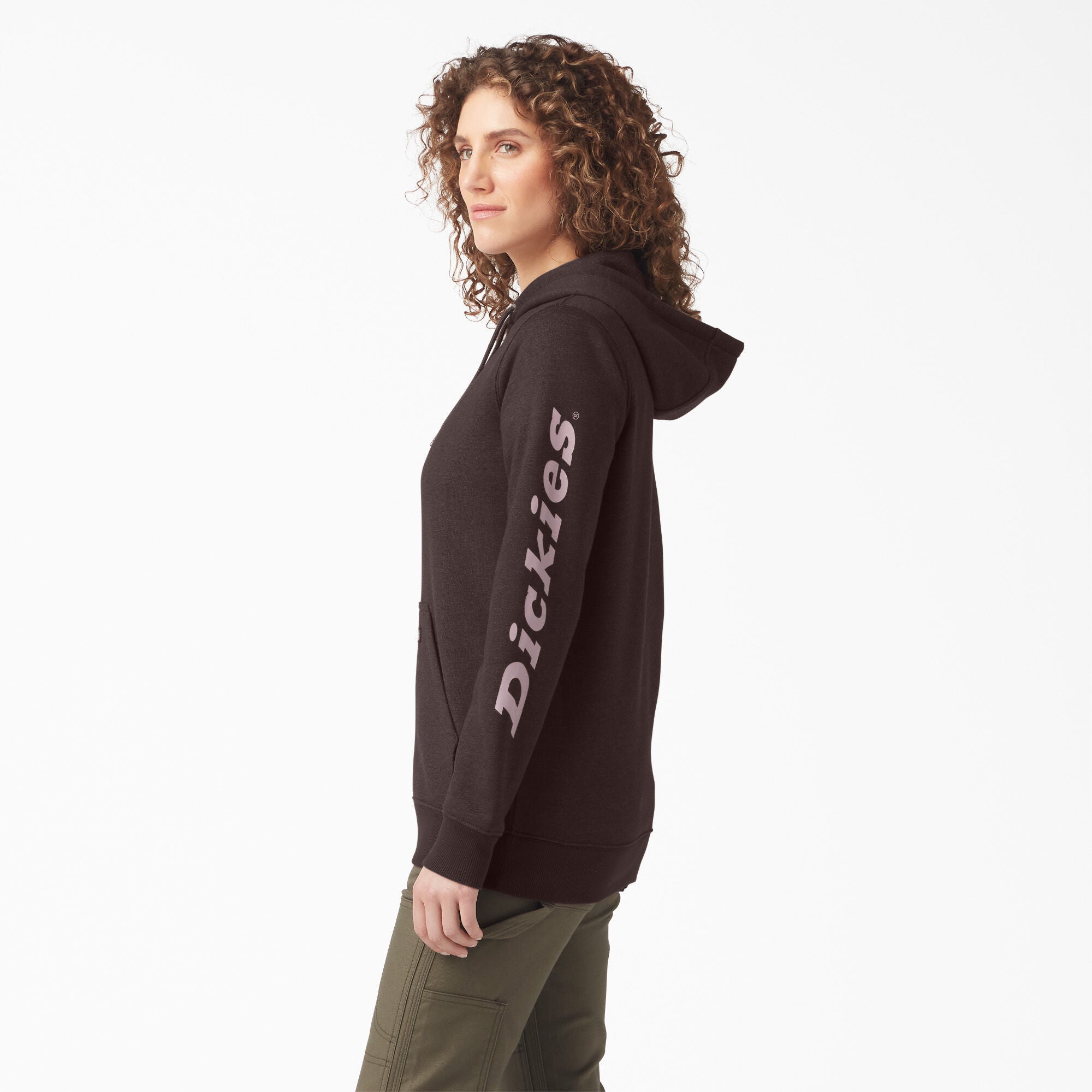 DICKIES Women's Heavyweight Logo Sleeve Hoodie