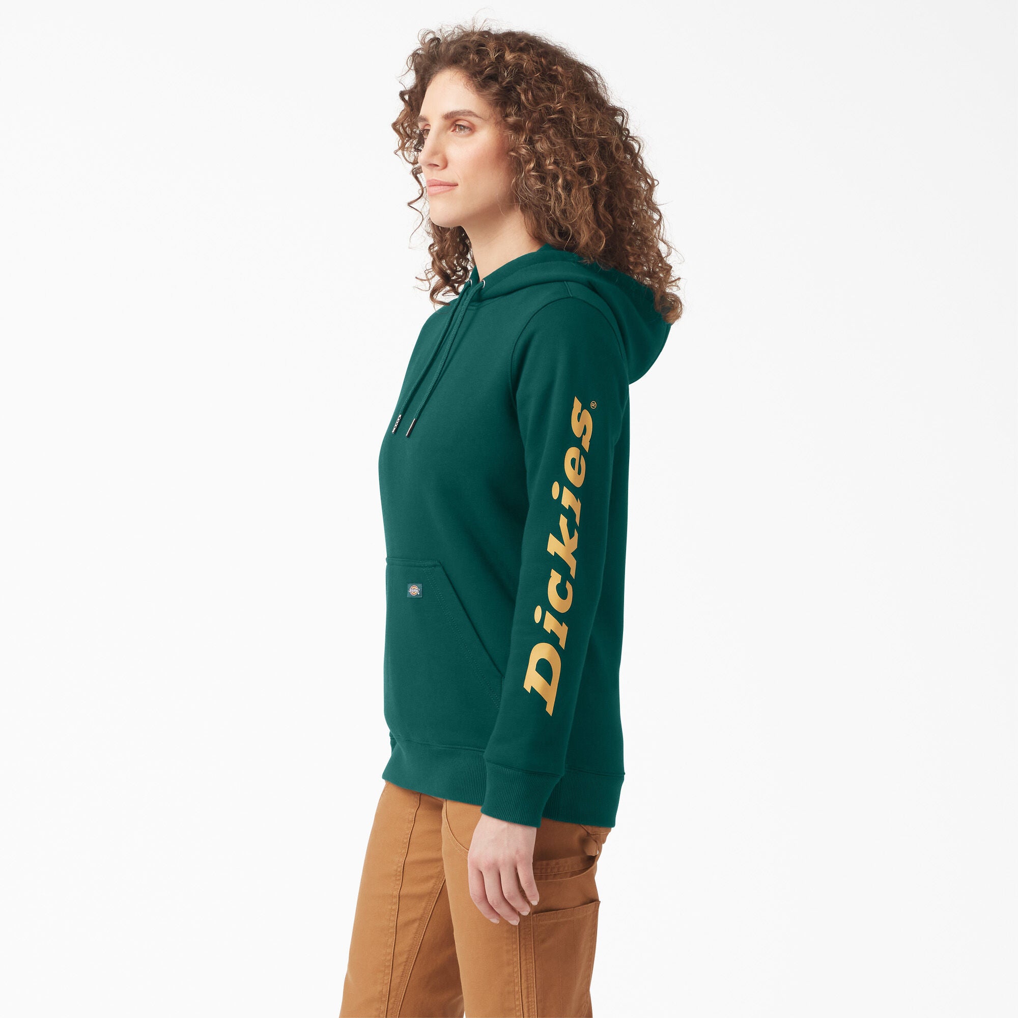DICKIES Women's Heavyweight Logo Sleeve Hoodie