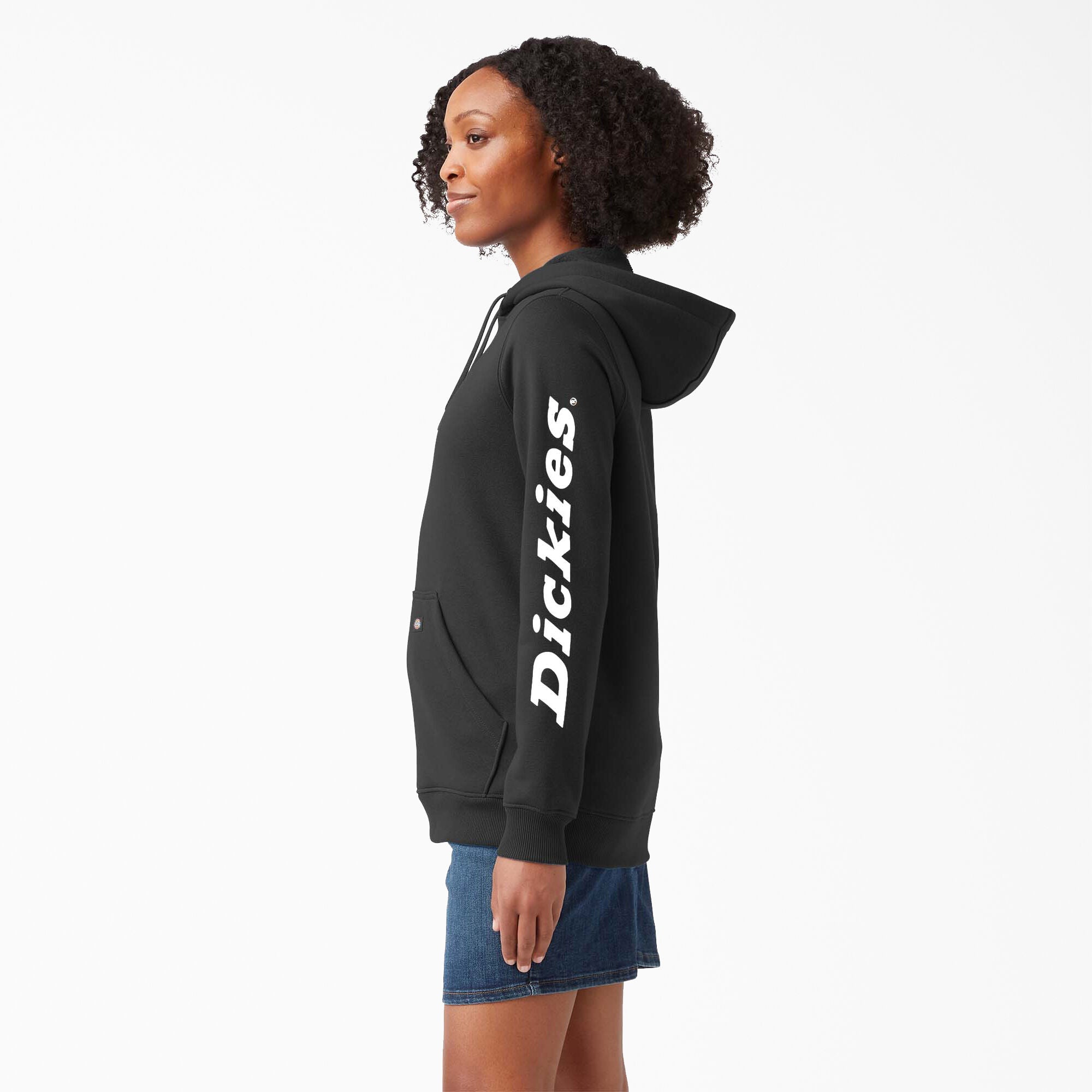 DICKIES Women's Heavyweight Logo Sleeve Hoodie