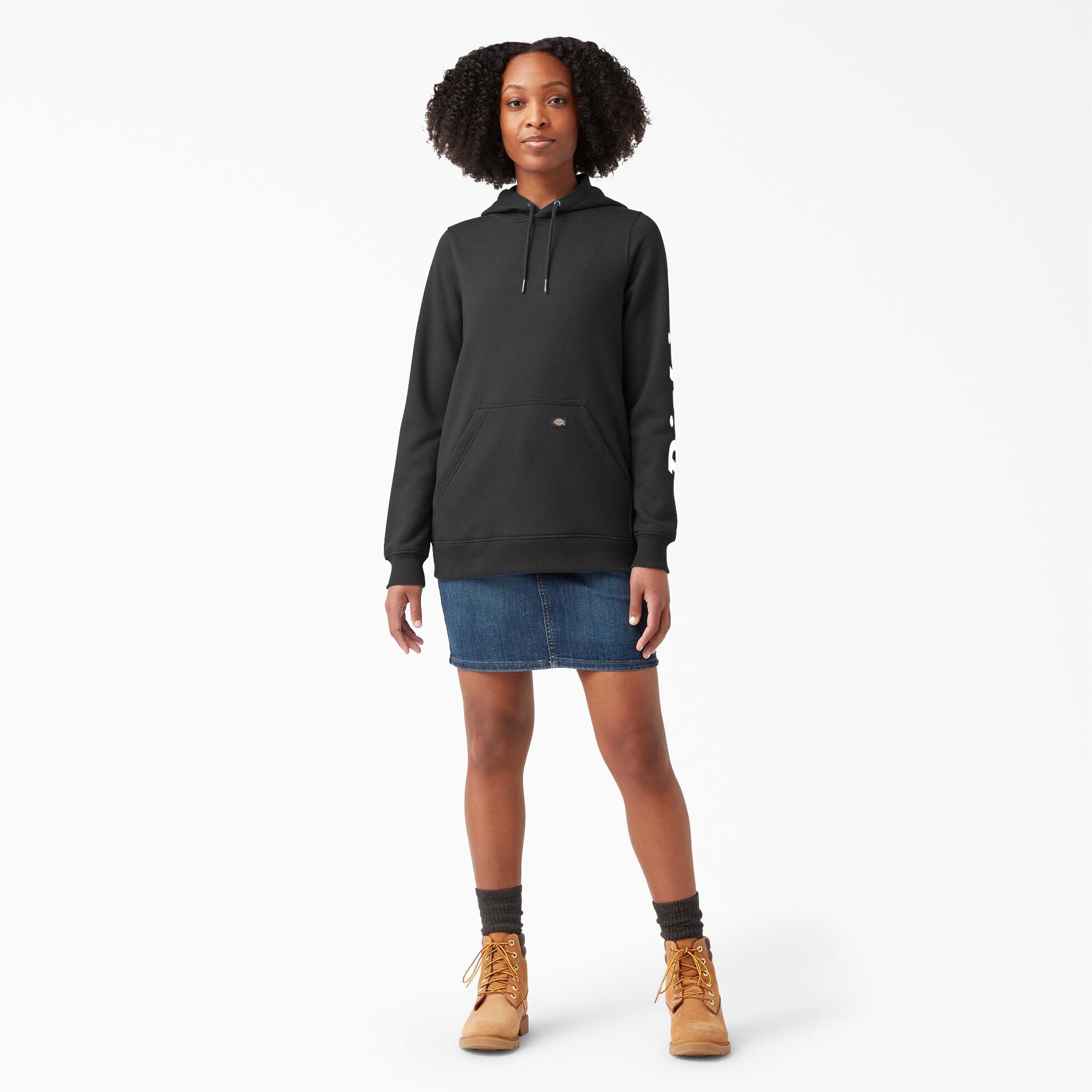 DICKIES Women's Heavyweight Logo Sleeve Hoodie