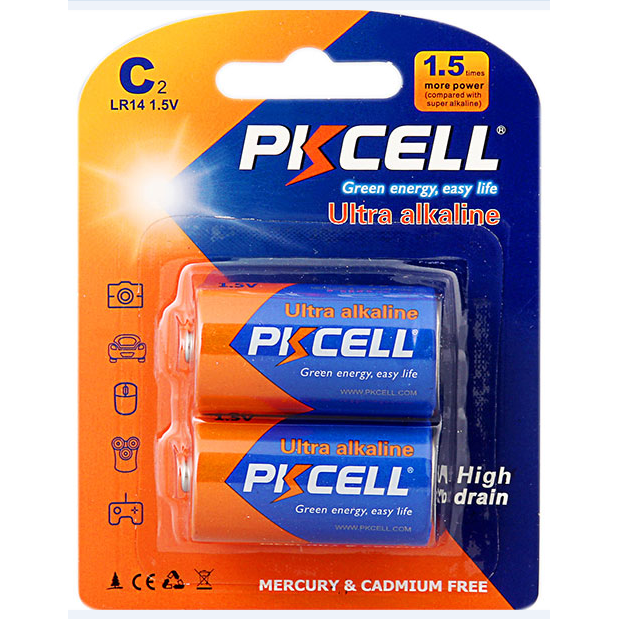 PK CELL Ultra Alkaline High Drain Batteries