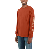 Carhartt Loose Fit Heavyweight Long-Sleeve Logo Graphic T-Shirt - K231