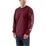 Carhartt Loose Fit Heavyweight Long-Sleeve Logo Graphic T-Shirt - K231