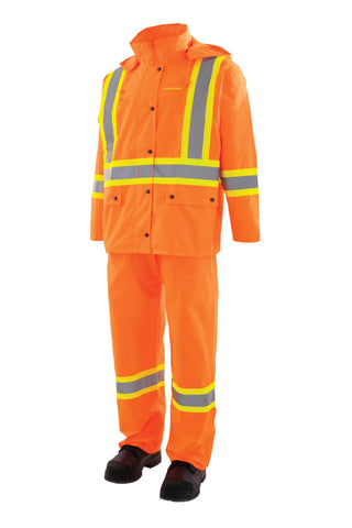 FORCEFIELD 3 Piece CSA Hi-Vis Rain Suit 023-HVRSSOR